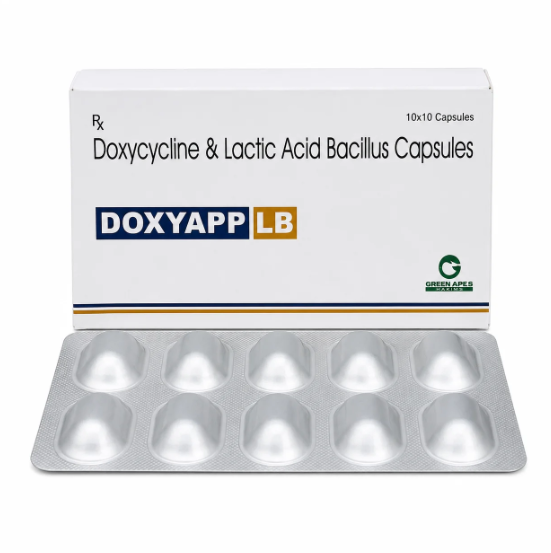Doxyapp LB (Доксициклин 100 мг и Lactic Acid Bacillus 5 млрд спор)